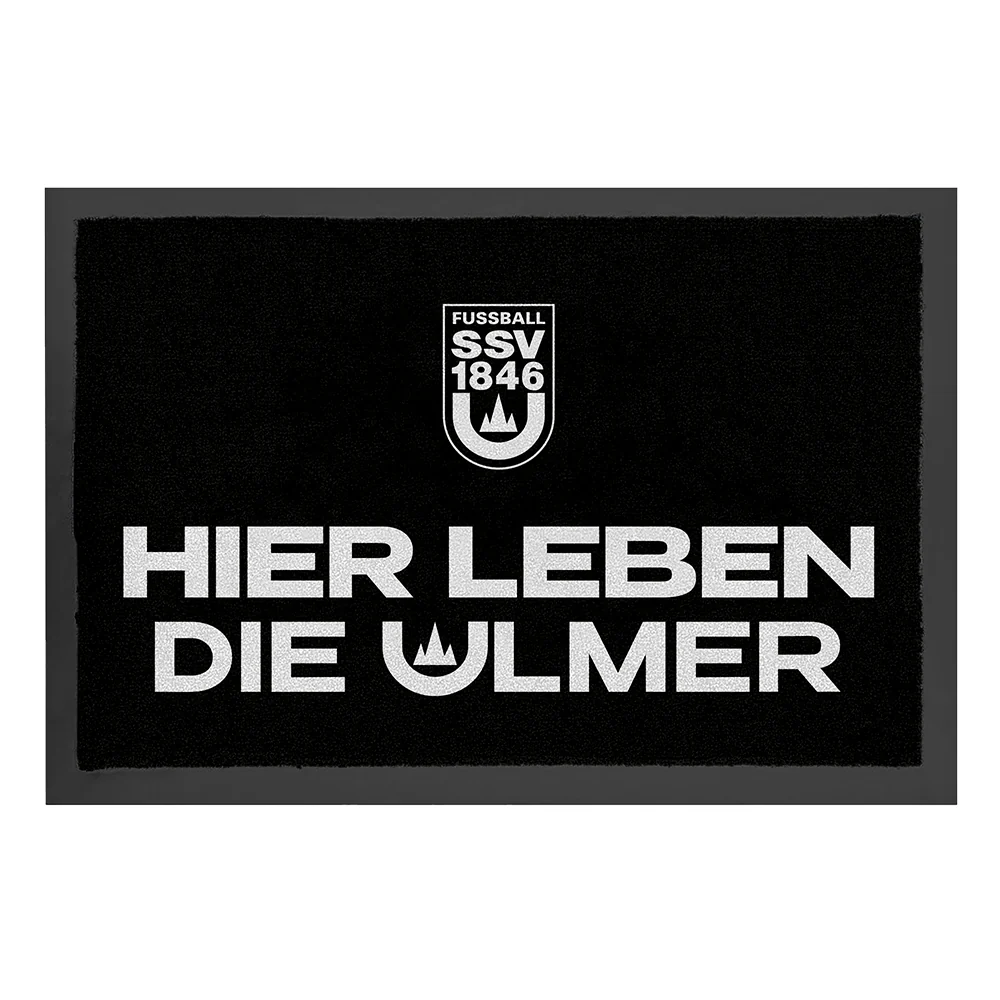 Fußmatte "Hier leben die Ulmer"